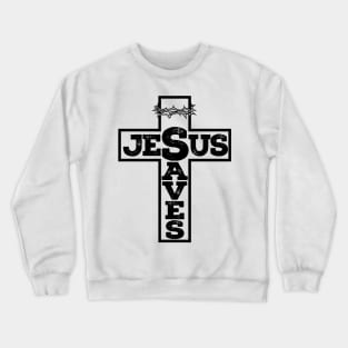 Jesus saves. Crewneck Sweatshirt